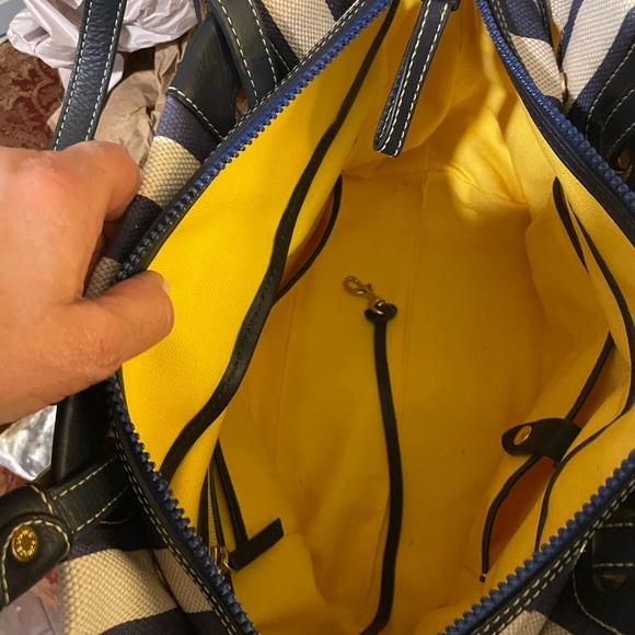 Dooney Bourke Stripped Canvas Tote - Picture 10 of 10